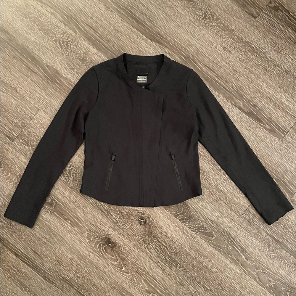 Athleta Stellar Cropped Moto Jacket